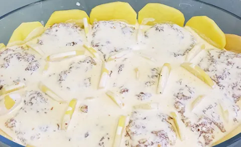 Картофельная запеканка с говядиной