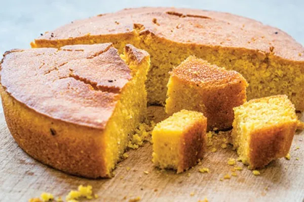 Лимонный кукурузный пирог