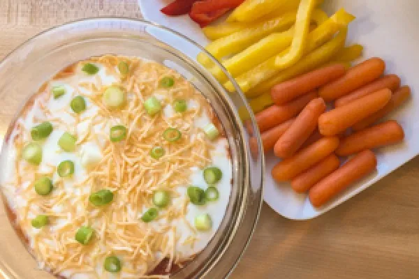 Слоёная закуска из чёрной фасоли