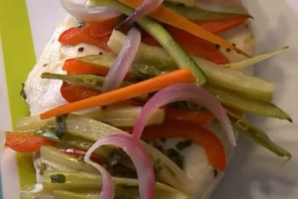 Вкусные пакетики с курицей и овощами